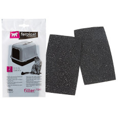 Запасні вугільні фільтри Ferplast L134 у туалети для кішок Clear Cat 10 та Ariel 10 Home