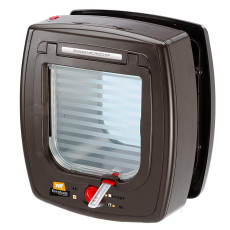 Дверка Ferplast Swing Microchip Brown для кошек с системой считывания микрочипов