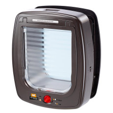 Дверка Ferplast Swing Microchip Large Brown с микрочипом для больших кошек и маленьких собак