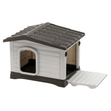 Пластикова будка для собак Ferplast DogVilla 60 із системою відкривання бічної панелі