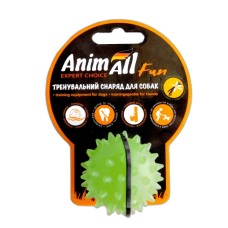 Игрушка AnimAll Fun мяч каштан для собак, зеленая