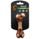 Игрушка кость с ароматом мяса S, beige / brown AGrizZzly