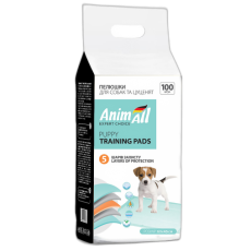 Пелюшки AnimAll Puppy Training Pads для собак та цуценят, 60×45 см, 100 штук
