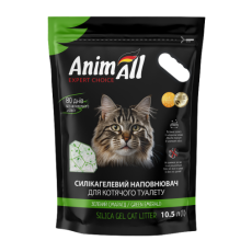 Силікагелевий наповнювач AnimAll Кристали смарагду, для котів, 10.5 л (4.4 кг)