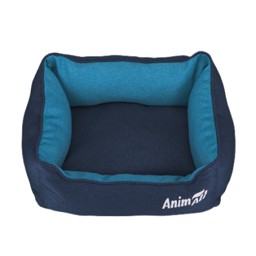 Лежак AnimAll Gama для котів та собак, колір темно-синій, S 45х35х16 см