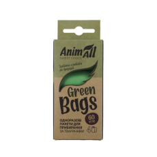 Біорозкладні пакети AnimAll GreenBags для прибирання за собакою, 4х15 шт