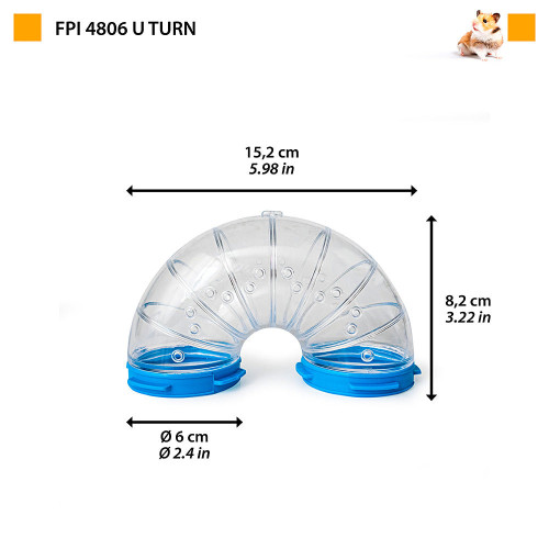 Тунель Ferplast FPI 4806 U TURN для хом`яків
