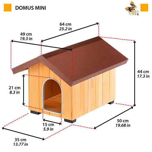 Дерев`яна будка для собак Ferplast Domus Mini