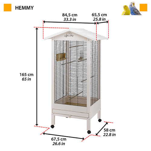 Деревянный вольер Ferplast Hemmy для канареек и маленьких птиц