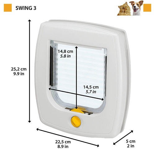 Дверка Ferplast Swing 3 White для собак и кошек