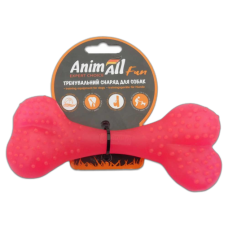 Игрушка AnimAll Fun кость, коралловая, 15 см
