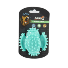 Игрушка AnimAll GrizZzly мультифункциональная косточка, для собак, 24.4×7.3×5.1 см, мятная