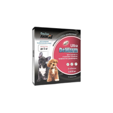 Антигельминтный препарат AnimAll VetLine DeWorm Ультра для собак и щенков до 5 кг, 2 табл.