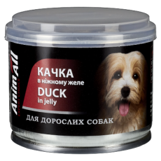 Консерви AnimAll для собак, качка в ніжному желе, 195 г