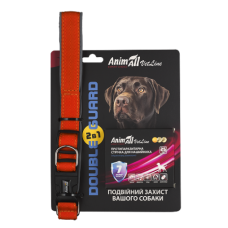 Комплект AnimAll VetLine Double Guard ошейник с противопаразитарной лентой, 25 мм, 400 – 500 мм, оранжевый