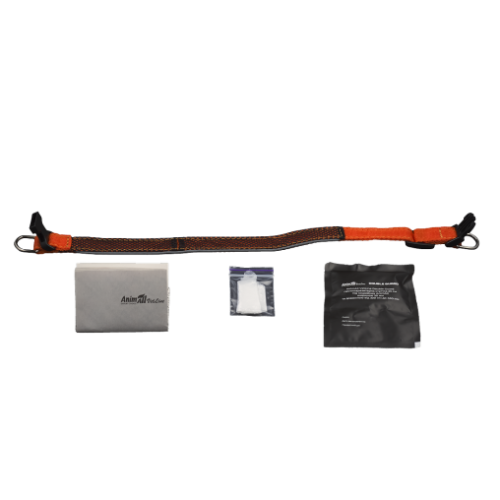 Комплект AnimAll VetLine Double Guard нашийник з протипаразитарною стрічкою, 25 мм, 400 - 500 мм, помаранчевий