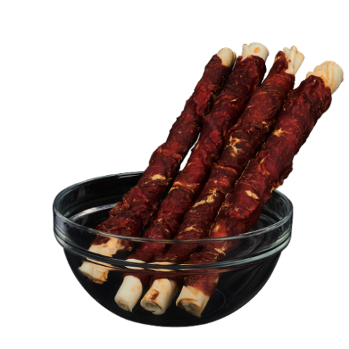 Ласощі AnimAll Snack для собак, стік з качиним філе, 25.5×3 см, 500 г