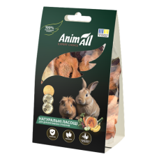 Лакомство AnimAll для грызунов сушеный овощной микс из цуккини, 50 г
