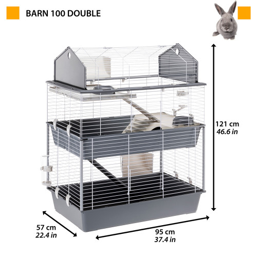 Клітка Ferplast Barn 100 Double для кроликів