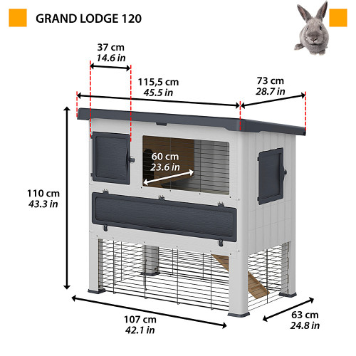 Клетка Ferplast Grand Lodge 120 для кроликов