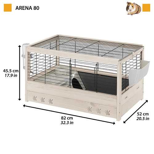 Дерев`яна клітка Ferplast Arena 80 для кролів та морських свинок