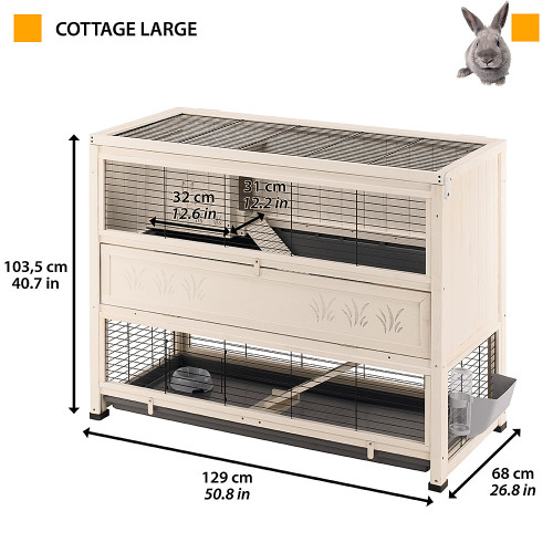 Дерев`яна клітка Ferplast Cottage Large для кроликів