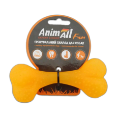Іграшка AnimAll Fun кістка, жовта, 12 см