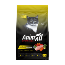Сухий корм AnimAll для котів, зі свіжою куркою, 12 кг