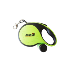 Поводок-рулетка AnimAll S с диспенсером, для собак весом до 15 кг, 3 м, салатовый