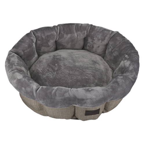 Лежак-кошик AnimAll Mary для котів та собак, колір сірий, M 60х60х17 см