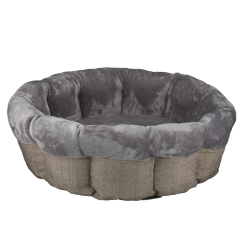 Лежак-кошик AnimAll Mary для котів та собак, колір сірий, M 60х60х17 см