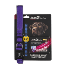 Комплект AnimAll VetLine Double Guard ошейник с противопаразитарной лентой, 25 мм, 400 – 500 мм, пурпурный