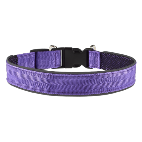 Комплект AnimAll VetLine Double Guard нашийник з протипаразитарною стрічкою, 25 мм, 400 - 500 мм, пурпурний