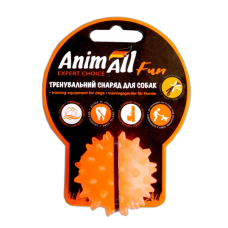 Игрушка AnimAll Fun мяч каштан для собак, оранжевая