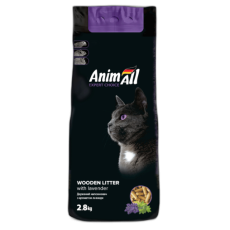 Деревний наповнювач AnimAll з ароматом лаванди, для котів, 2.8 кг
