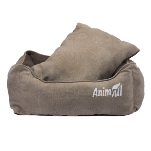 Лежак AnimAll Nena для котів та собак, колір бежевий, S 45х35х16 см