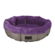 Лежак-кошик AnimAll Mary для котів та собак, колір фіолетово-сірий, S 50х50х15 см