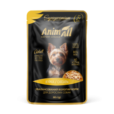 Влажный корм AnimAll для собак, курица, 80 г