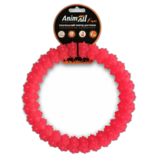 Игрушка AnimAll Fun кольцо с шипами, коралловое, 20 см