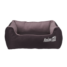 Лежанка AnimAll Nena S Velours Berry для собак і котів, коричнева, 45×35×16 см