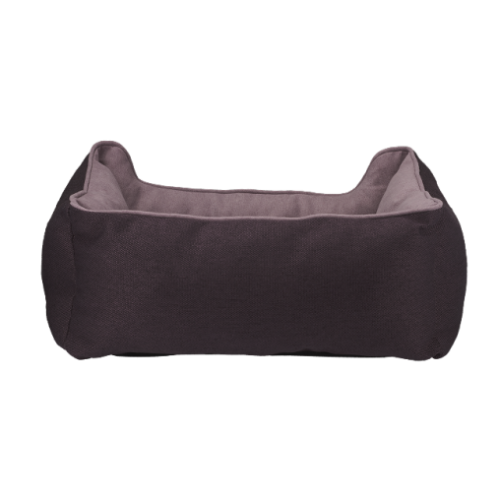 Лежанка AnimAll Nena S Velours Berry для собак і котів, коричнева, 45×35×16 см