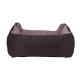 Лежанка AnimAll Nena S Velours Berry для собак і котів, коричнева, 45×35×16 см