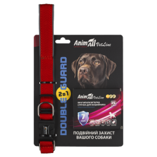 Комплект AnimAll VetLine Double Guard ошейник с противопаразитарной лентой, 25 мм, 400 – 500 мм, красный