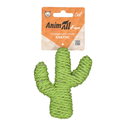 Игрушка AnimAll Fun Кактус для кошек, 11 см
