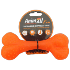 Игрушка AnimAll Fun кость, оранжевая, 15 см