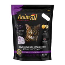 Силікагелевий наповнювач AnimAll Premium Кристали аметиста, для котів, 7.6 л (3.2 кг)