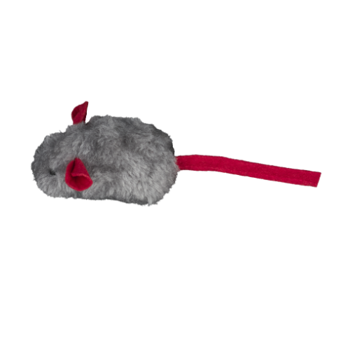 Іграшка AnimAll Fun Mouse з пищалкою для котів, 15 см