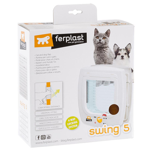 Дверцята Ferplast Swing 5 White для собак та кішок