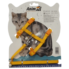 Повідець + шлея AnimAll на блістері для кота 7х1200 мм