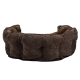 Лежак AnimAll Royal для котів та собак, колір коричневий, M 53х47х21 см